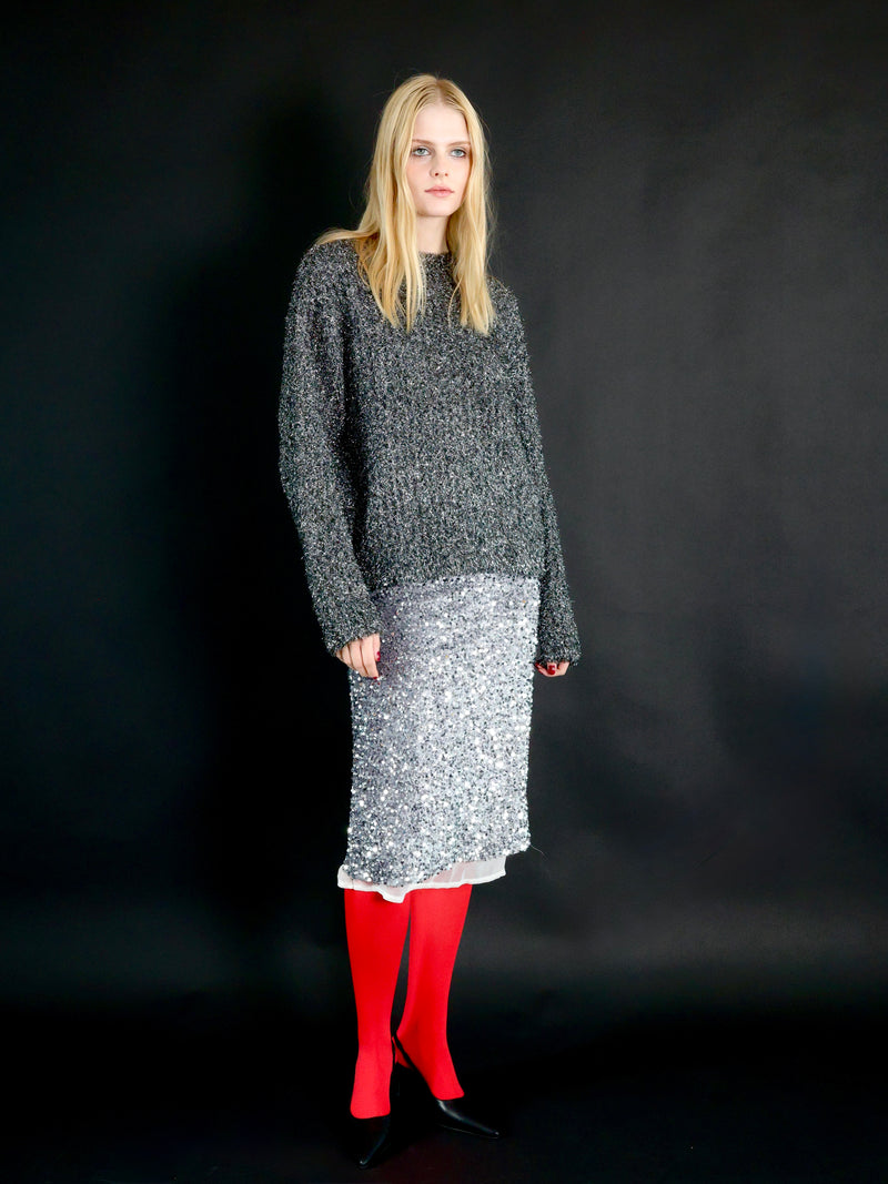 【伊勢丹新宿店先行発売】GLITTER MIDI SKIRT