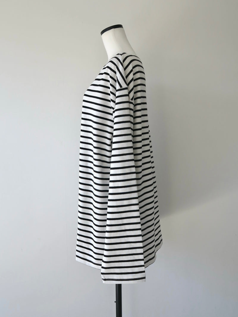 border loose fit pullover