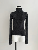 新作【阪急うめだ本店POP UP】 GLITTER HIGH NECK RIB TOPS