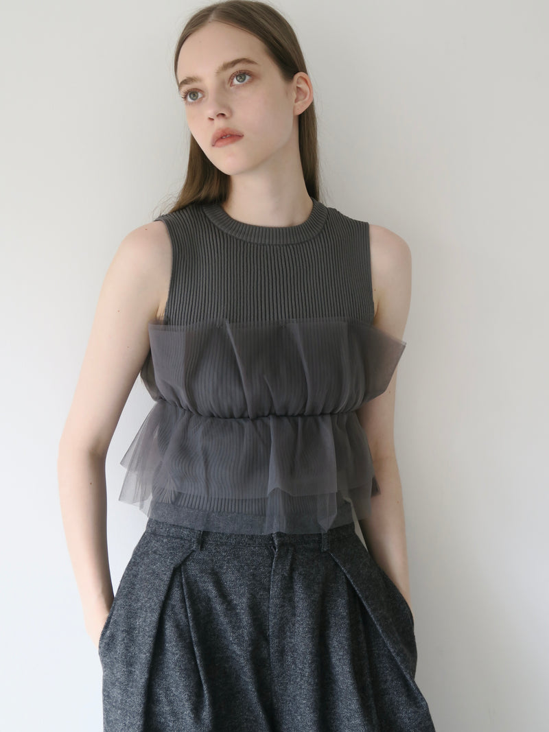 TULLE DOCKING BUSTIER
