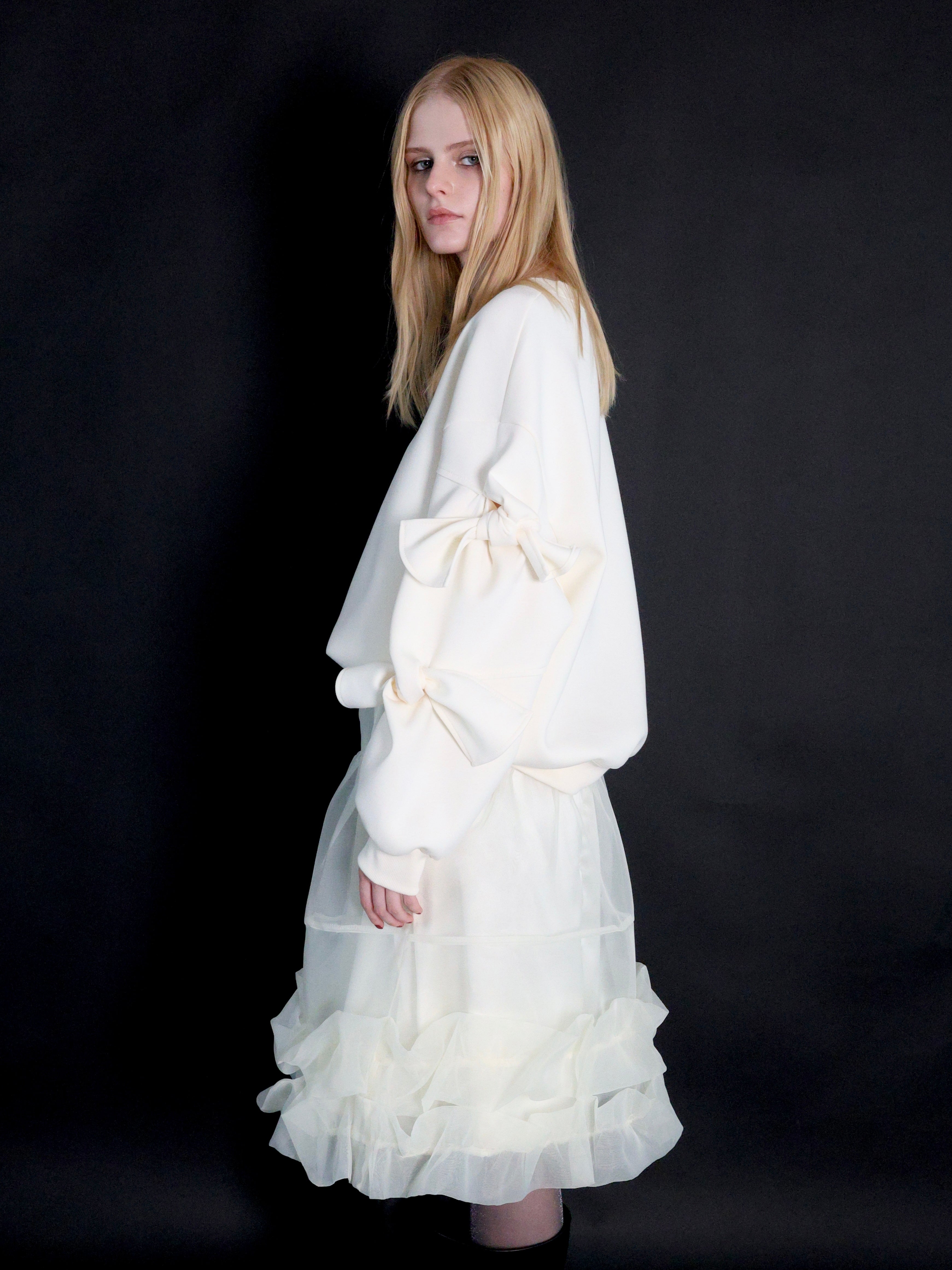 ribbon sleeve sweat – AMOMMA