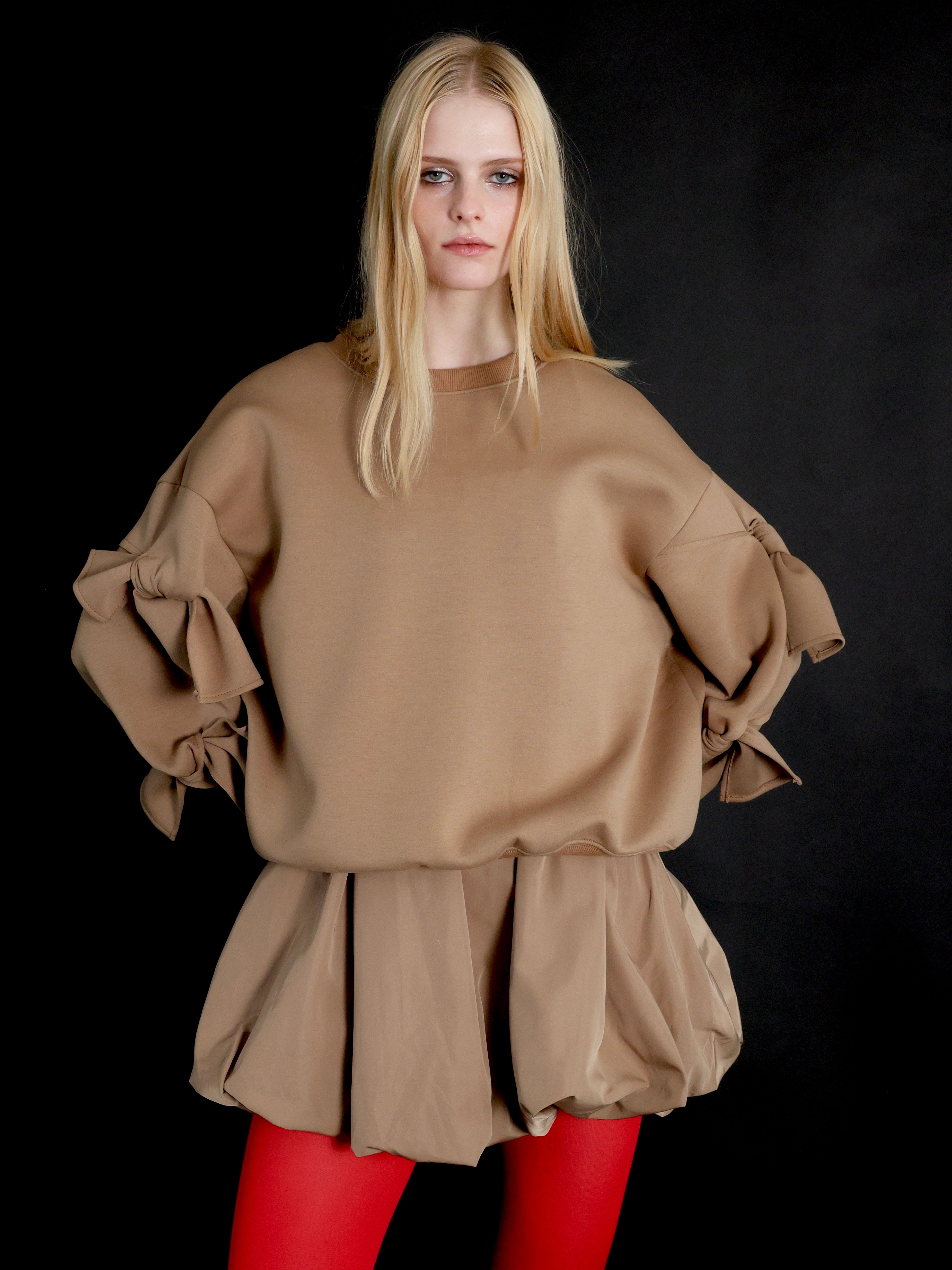 ribbon sleeve sweat – AMOMMA