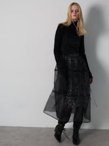 THUMBHOLE TURTLE NECK KNIT