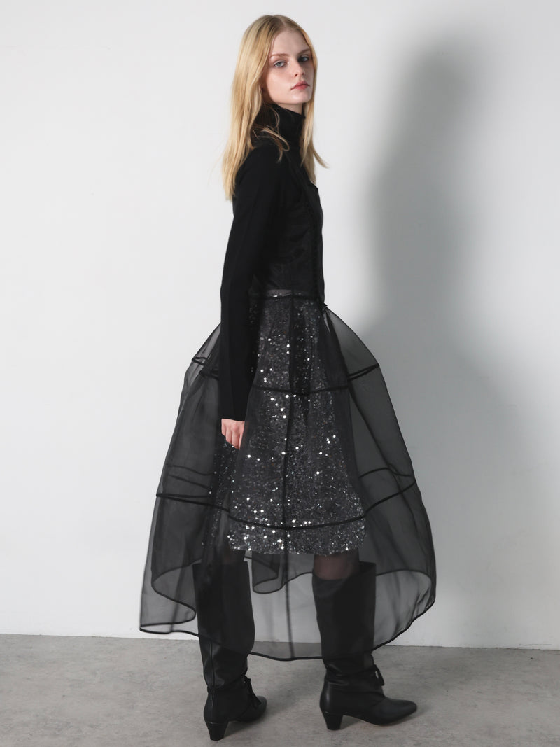 lace up sheer corset dress