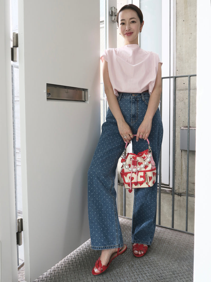 cropped balloon sleeveless tops