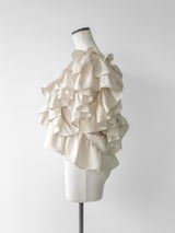SATIN RAFFLE FRILL TOPS