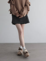 lame tweed short pants