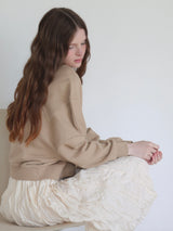 PUFF SLEEVE SWEAT - 起毛なし -