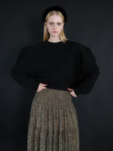 puff sleeve sweat - 起毛なし -