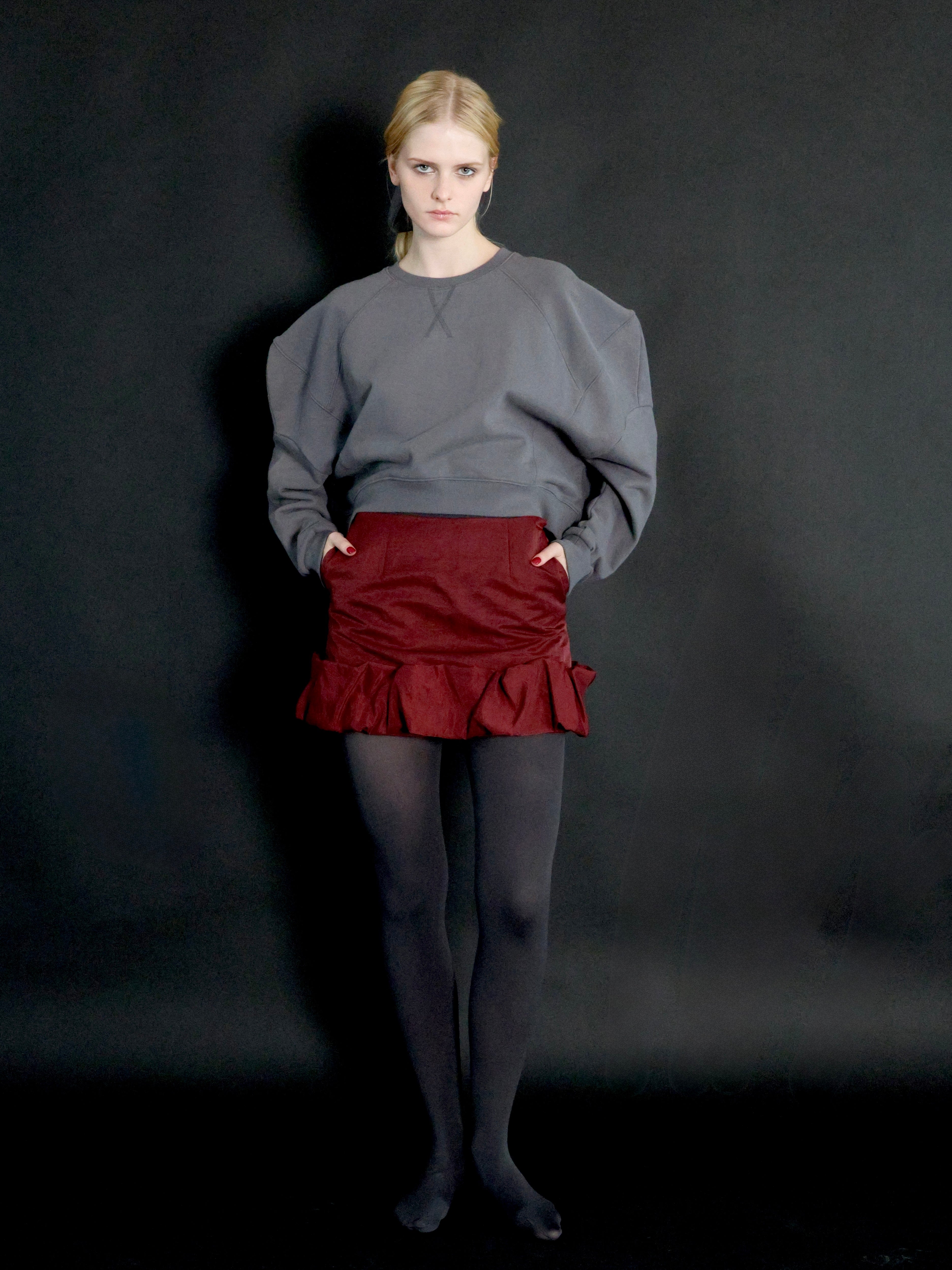 puff sleeve sweat - 起毛なし - – AMOMMA