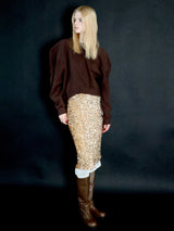 puff sleeve sweat - 起毛なし -