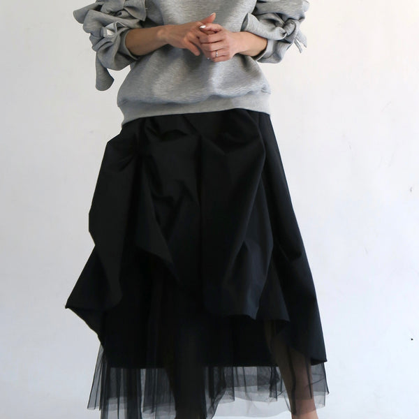 VOLUME UP FLARE SKIRT（マキシ丈/ロングスカート）｜AMOMMA