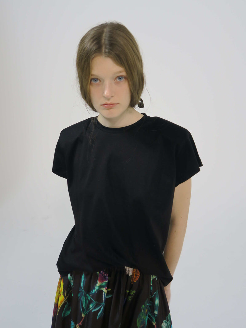 PADDED COMPACT TEE (BLACK)