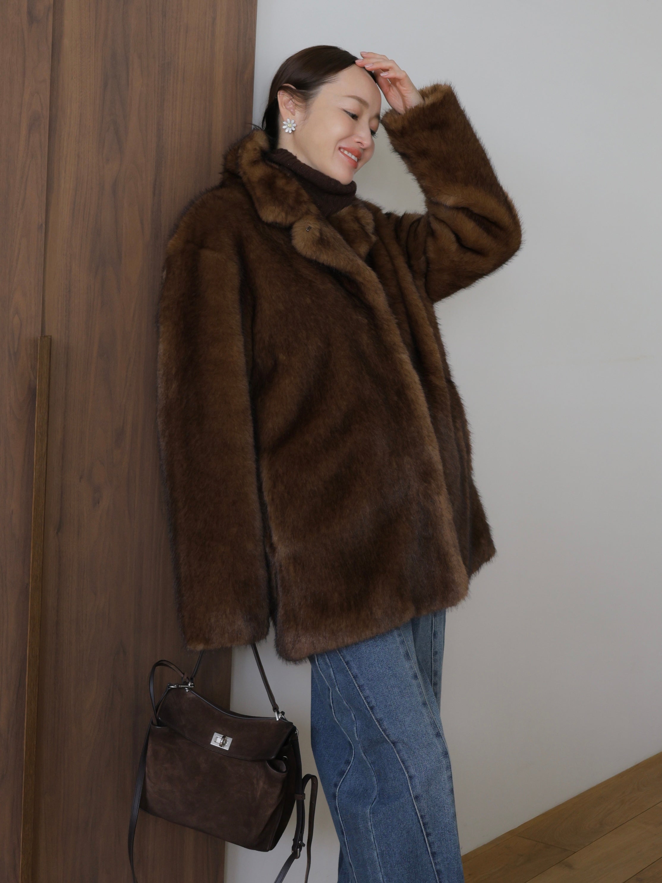 MINK LIKE FUR JACKET COAT – AMOMMA