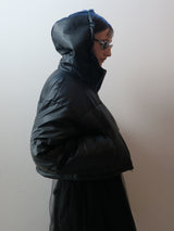 VOLUME HOODIE SHORT DOWN JACKET