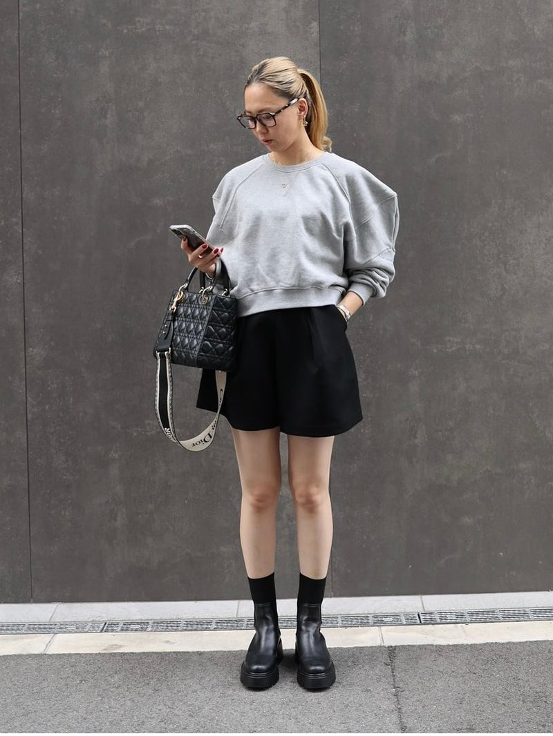 PUFF SLEEVE SWEAT (GREY)