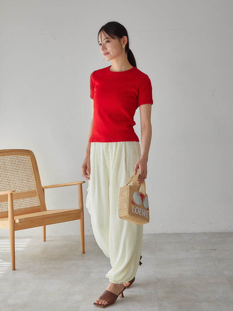 SATIN CARGO PANTS