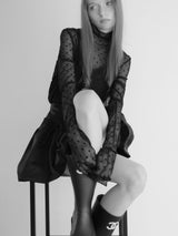 long sleeve sheer tops