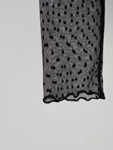 pin dot see through long tee
