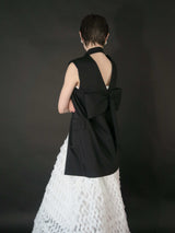 【阪急うめだ本店 POP UP】BACK RIBBON GILET (BLACK)