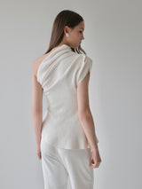 DRAPE PEPLUM KNIT