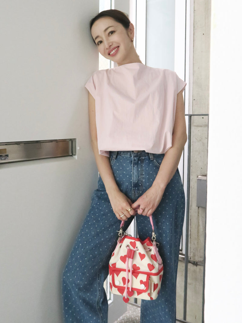 cropped balloon sleeveless tops