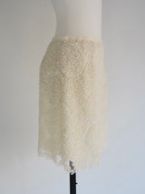 flower mini skirt