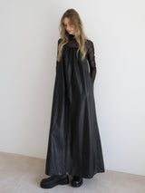 LONG SLEEVE SHEER TOPS( DOT / BLACK )
