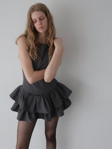 FRILL HEM MINI DRESS