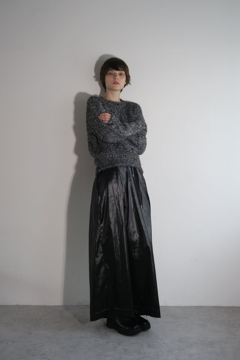 【阪急うめだ本店 POP UP】GLITTER ROUND NECK KNIT (GREY)