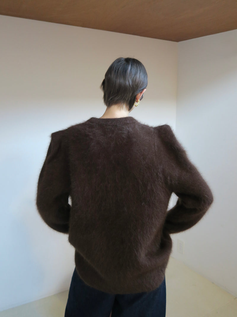 WOOL PUFF SHOULDER KNIT