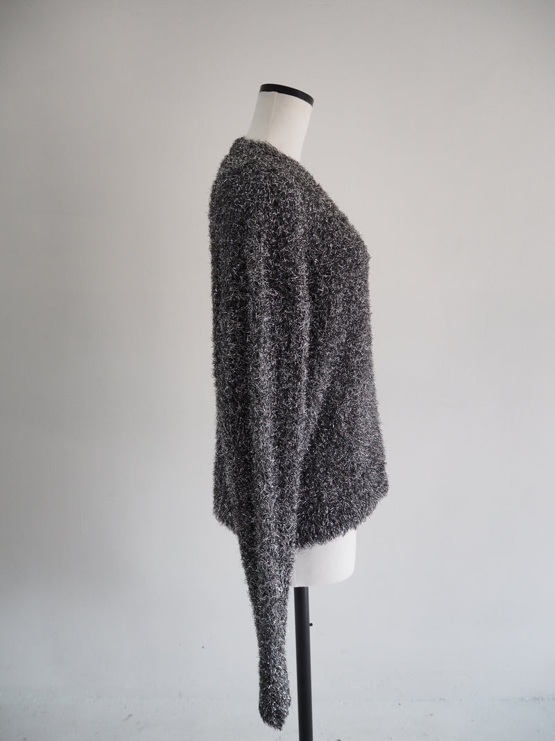 【阪急うめだ本店 POP UP】GLITTER ROUND NECK KNIT (GREY)