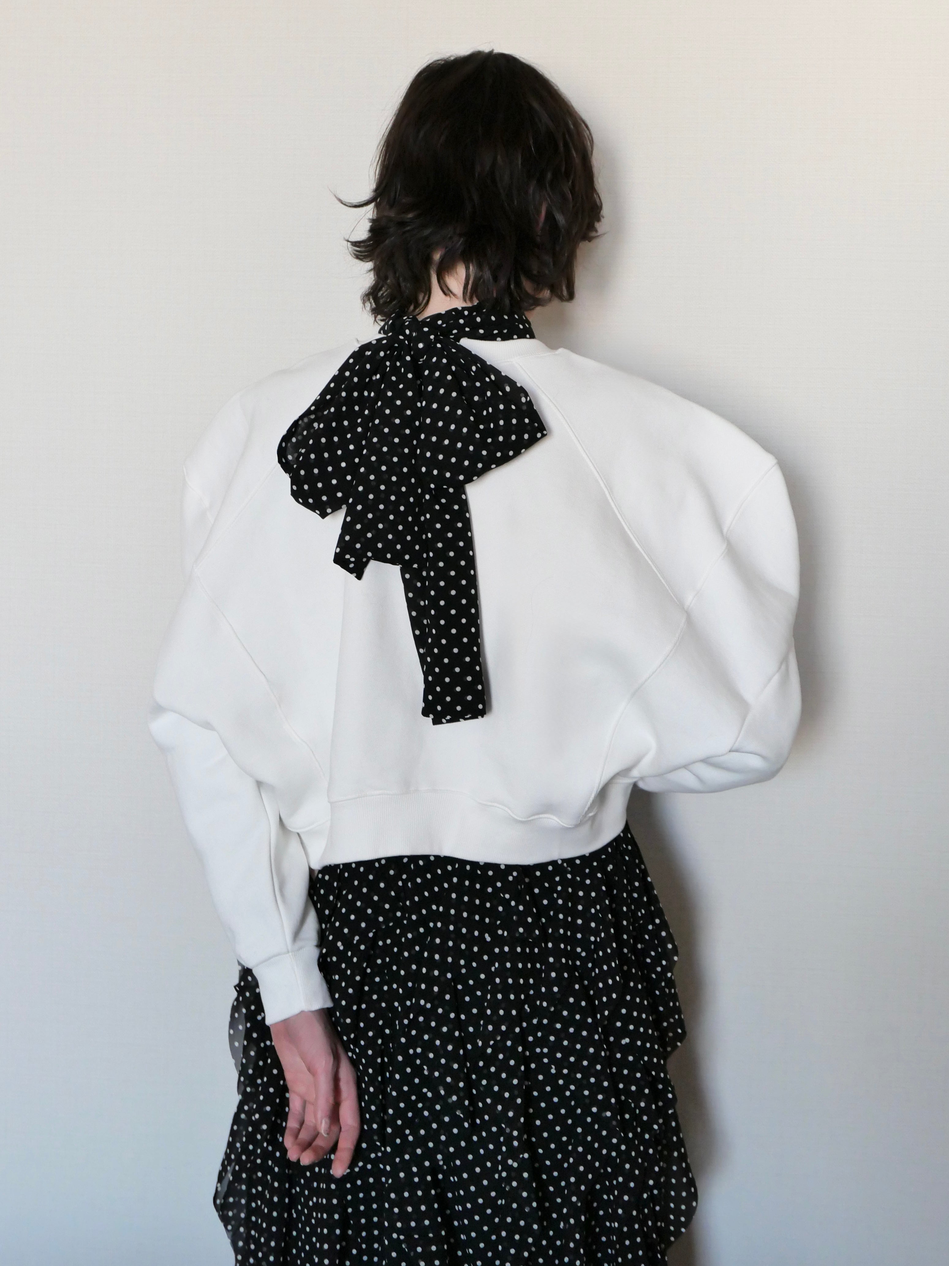 ADELE DOT CIFFON TIE DRESS – AMOMMA