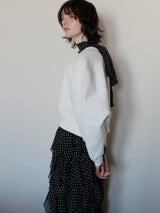 PUFF SLEEVE SWEAT - 起毛なし -