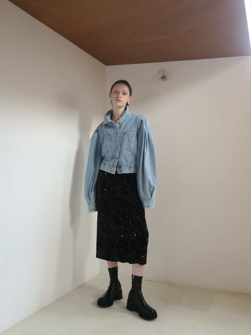 再入荷 / PUFF SLEEVE DENIM JACKET