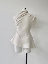 DRAPE PEPLUM KNIT