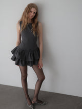 FRILL HEM MINI DRESS