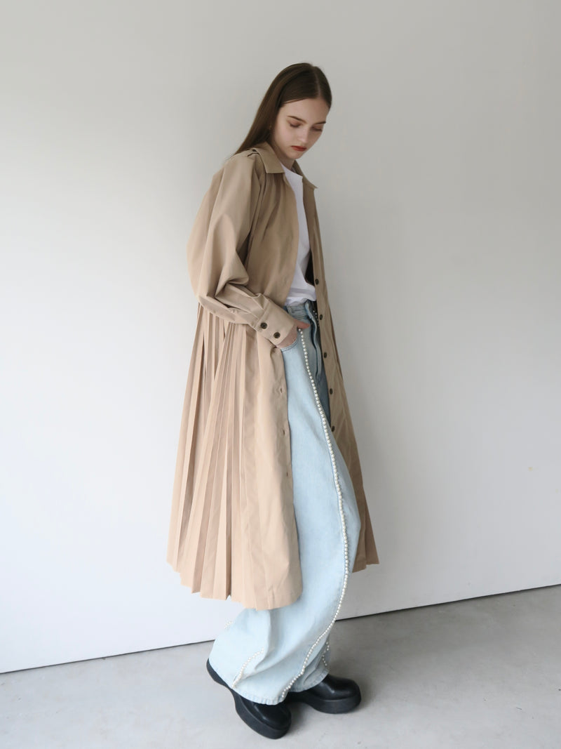 2WAY PLEATS TRENCH COAT