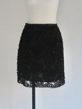 flower mini skirt