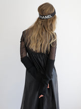 LONG SLEEVE SHEER TOPS( DOT / BLACK )