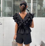 RAFFLE FRILL TOPS