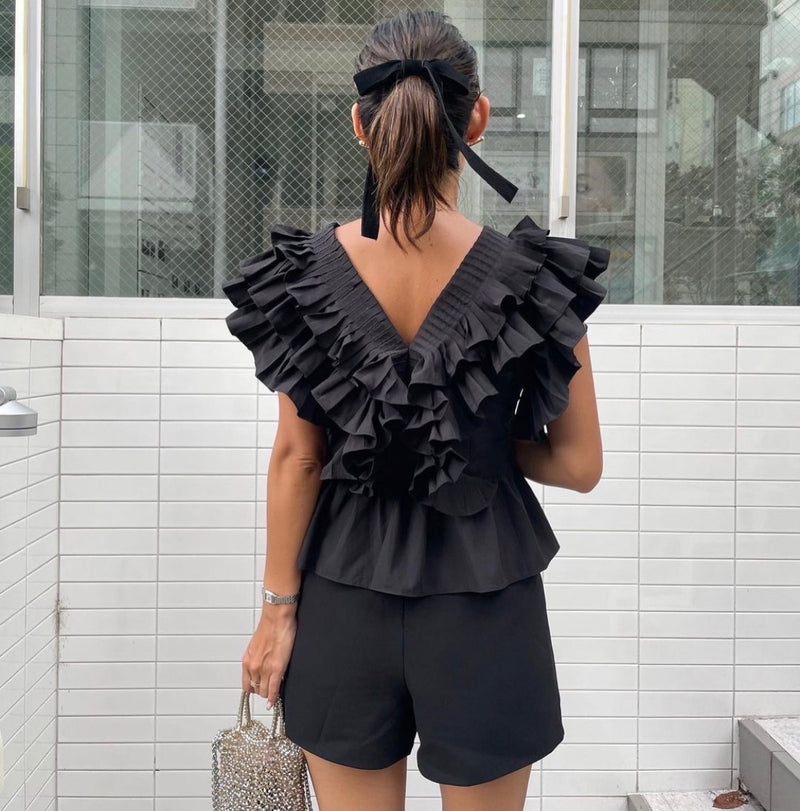 RAFFLE FRILL TOPS