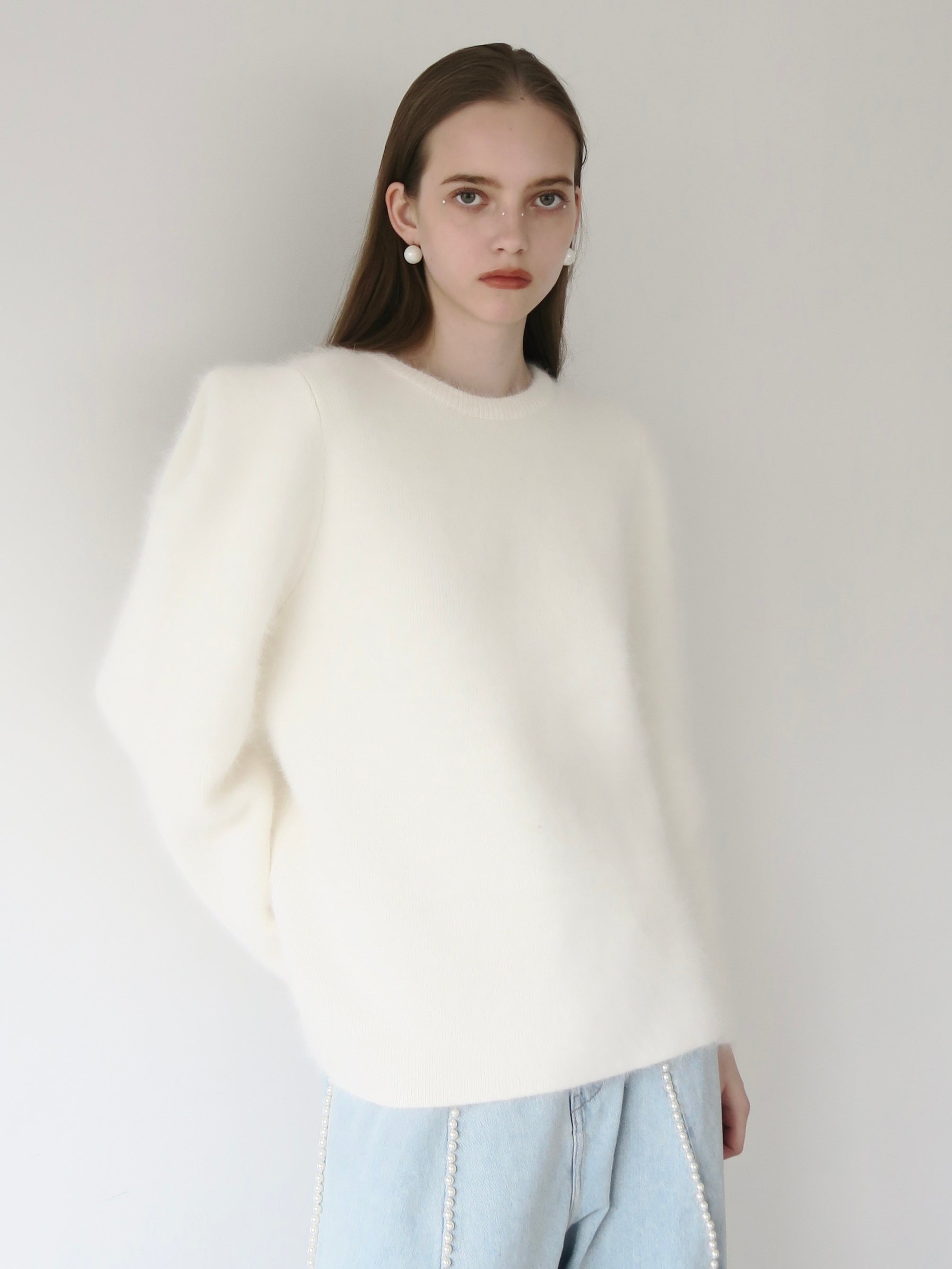 WOOL PUFF SHOULDER KNIT – AMOMMA