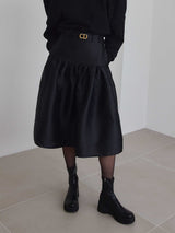 LADY SHIRRING SKIRT