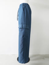 denim like wide cargo pants