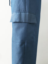 denim like wide cargo pants