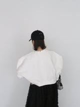 PUFF SLEEVE SWEAT (WHITE)