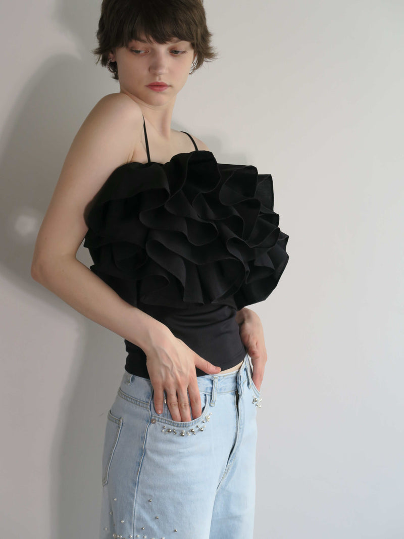 RUFFLE BUSTIER