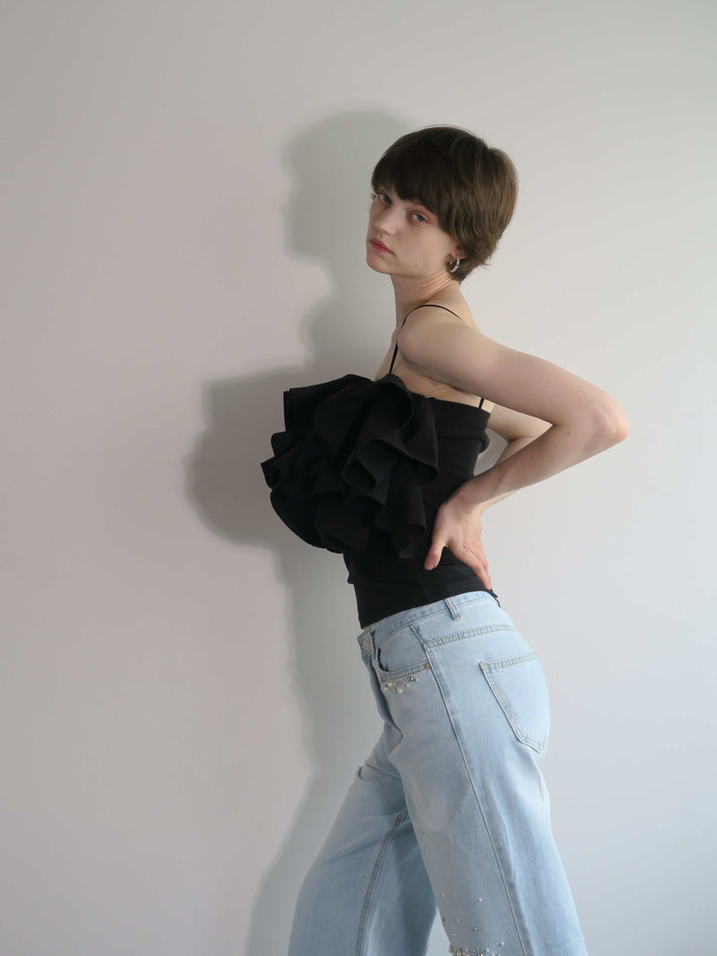 RUFFLE BUSTIER