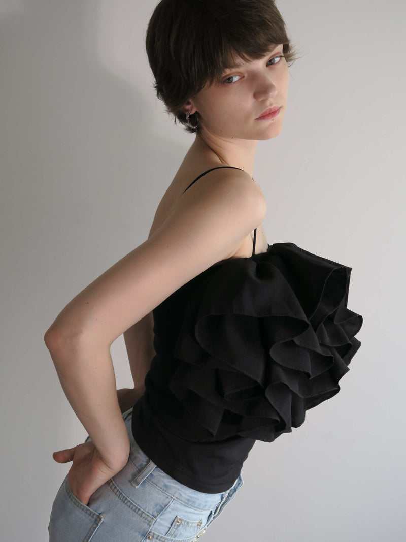 RUFFLE BUSTIER